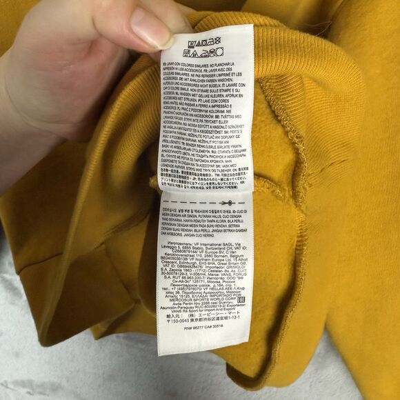 Vans X Curren X Knost Women’s Crewneck Sweater Size Large Oversized Gold Yellow - Picture 14 of 14
